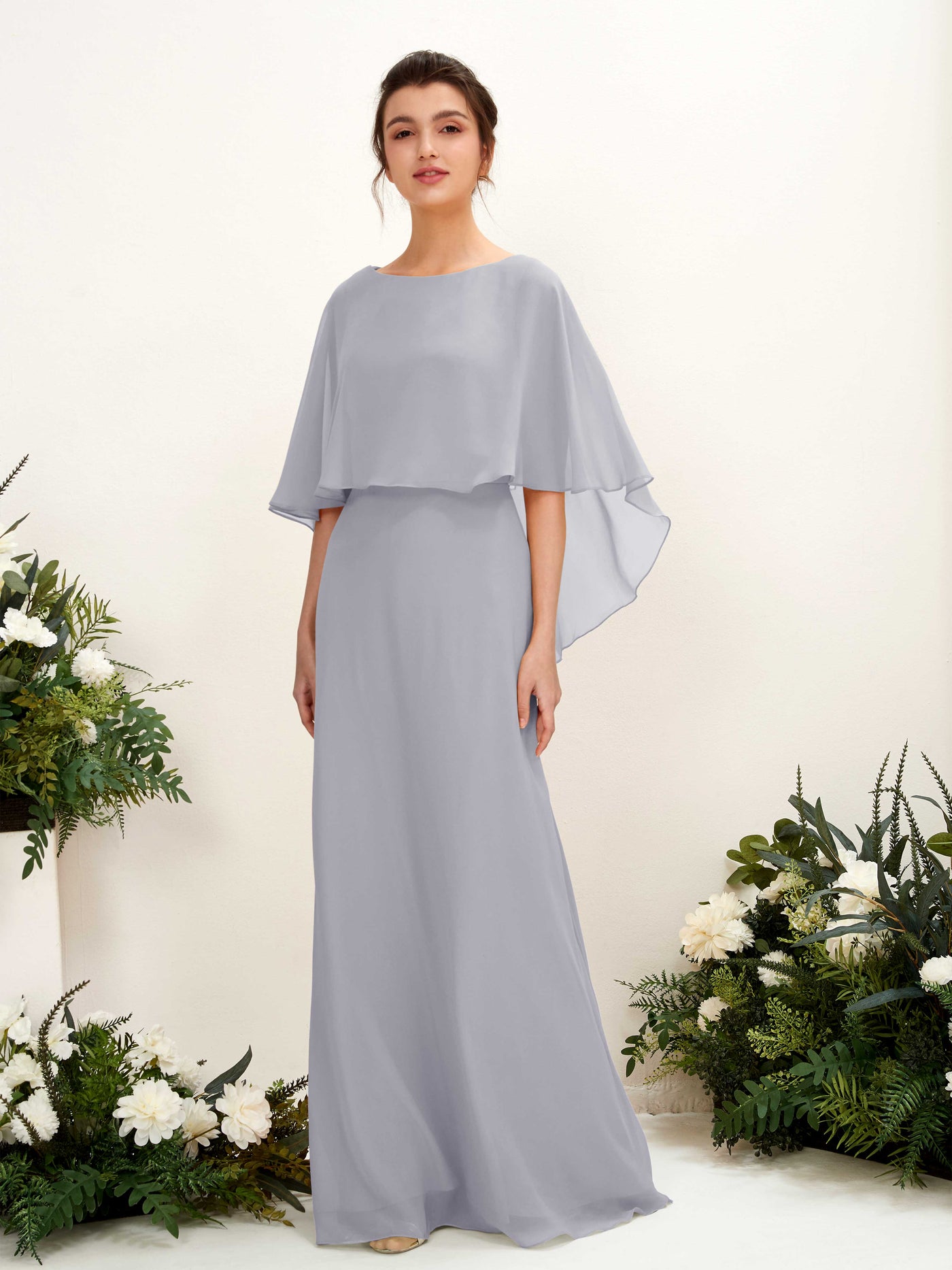 A-line Bateau Sleeveless Chiffon Bridesmaid Dress - Dusty Lavender (81222003)#color_dusty-lavender