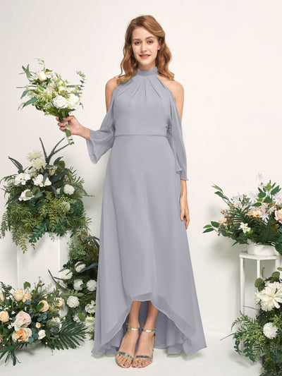 Carlyna Maxine A-Line Dusty Lavender Bridesmaid Dress Maxi Sleeveless Round Neck Dress #color_dusty-lavender