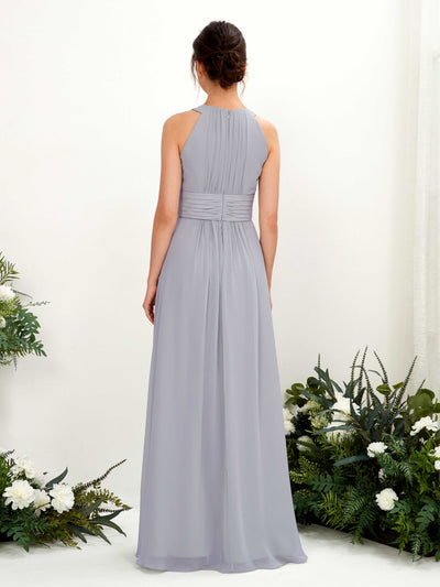 Carlyna Noelle A-Line Dusty Lavender Bridesmaid Dress Maxi Sleeveless Round Neck Dress #color_dusty-lavender