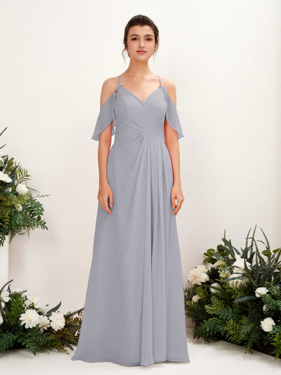 Carlyna Orlane A-Line Dusty Lavender Bridesmaid Dress Maxi Sleeveless V-Neck Dress #color_dusty-lavender