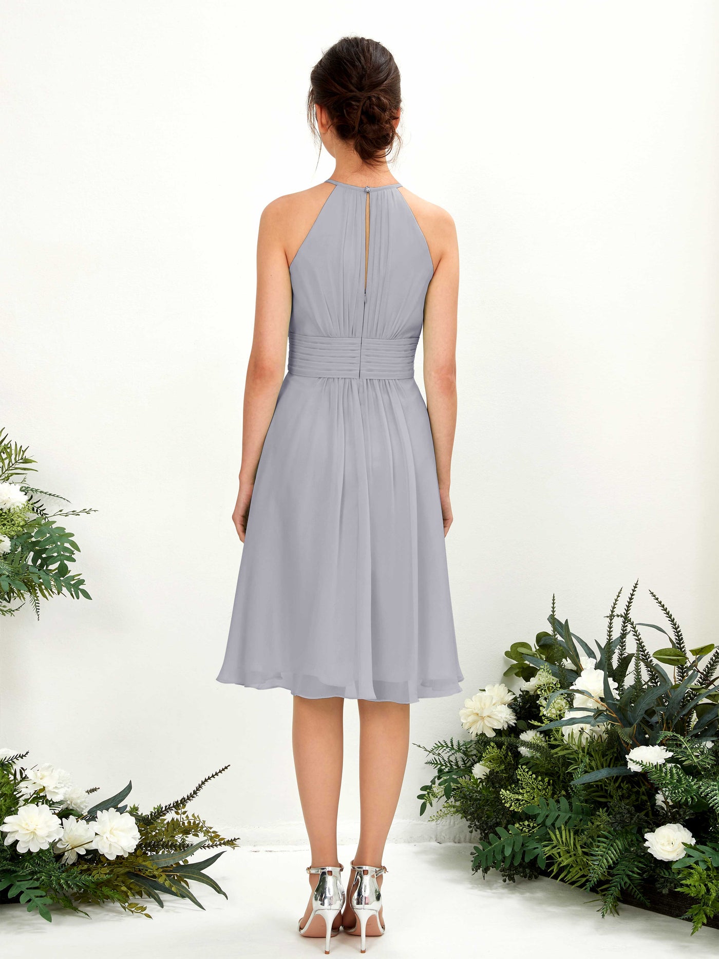 Halter Sleeveless Chiffon Bridesmaid Dress - Dusty Lavender (81220103)#color_dusty-lavender