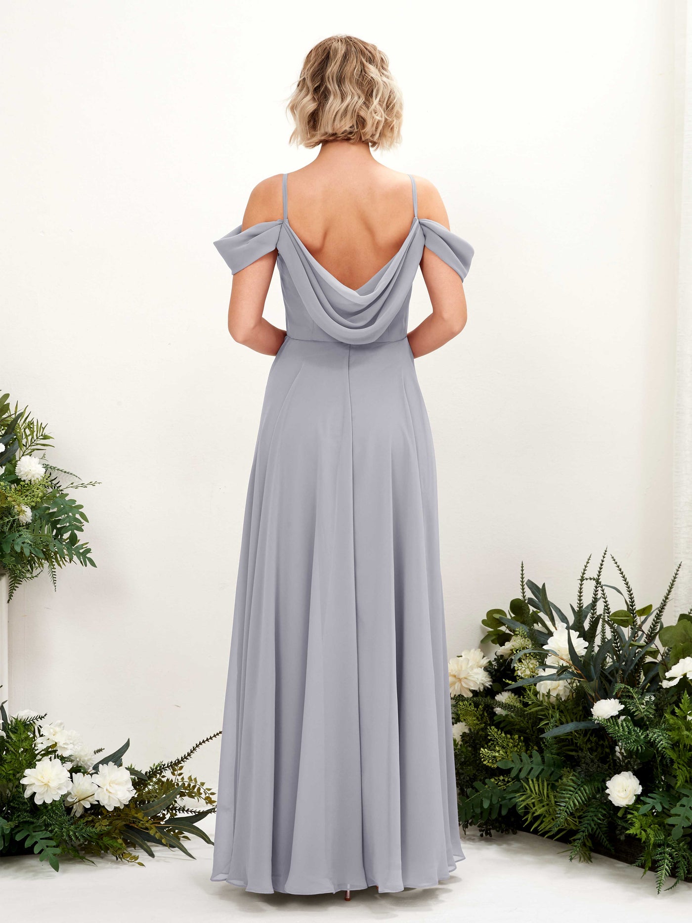 Off Shoulder Straps V-neck Sleeveless Chiffon Bridesmaid Dress - Dusty Lavender (81224903)#color_dusty-lavender