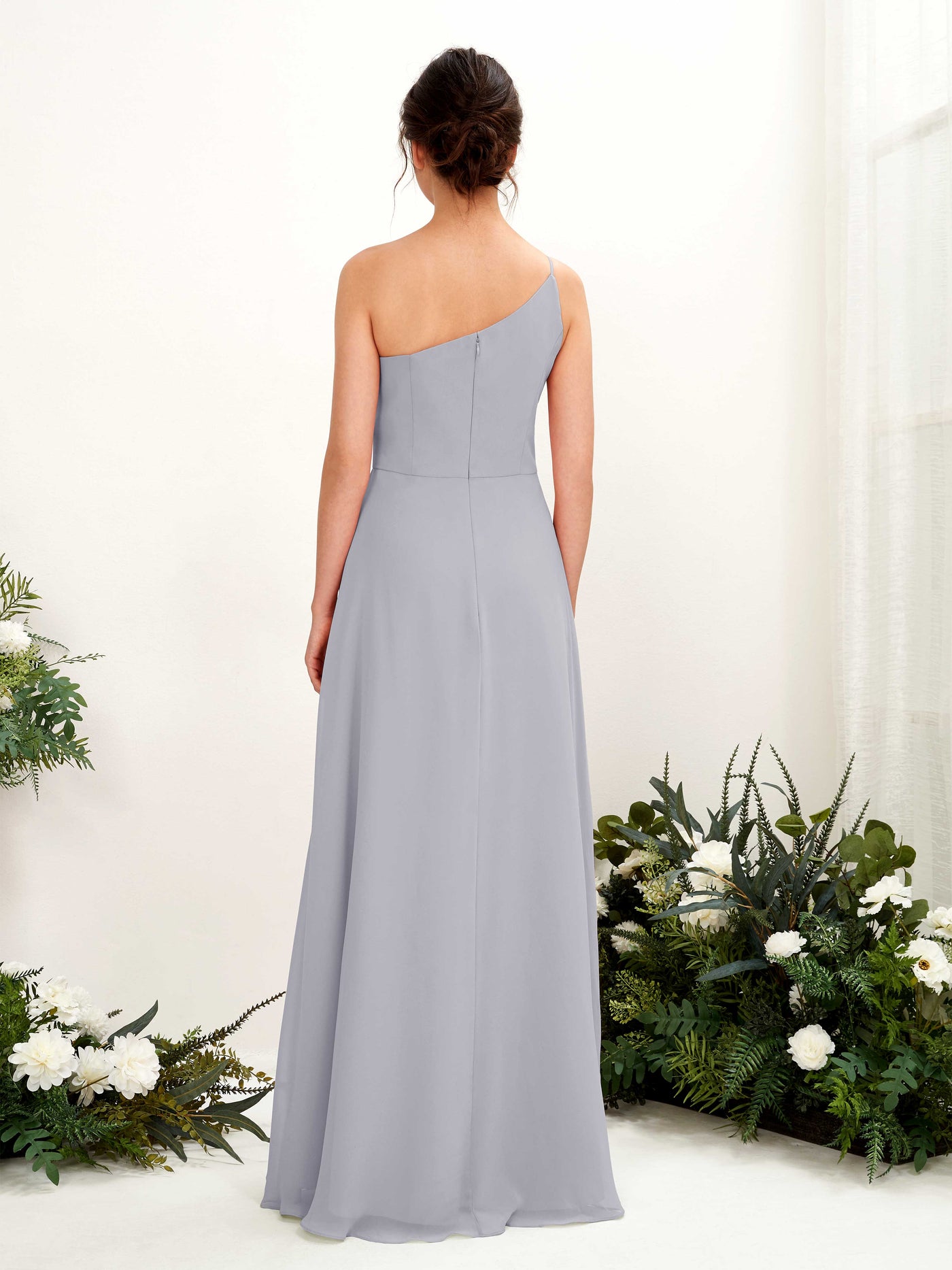 One Shoulder Sleeveless Chiffon Bridesmaid Dress - Dusty Lavender (81225703)#color_dusty-lavender