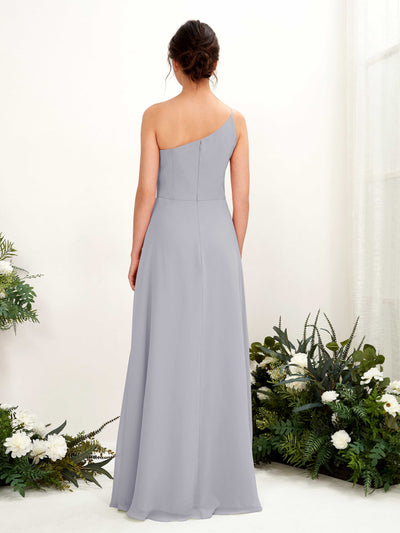 Carlyna Crystal A-Line Dusty Lavender Bridesmaid Dress Maxi Sleeveless One Shoulder Dress Back View #color_dusty-lavender
