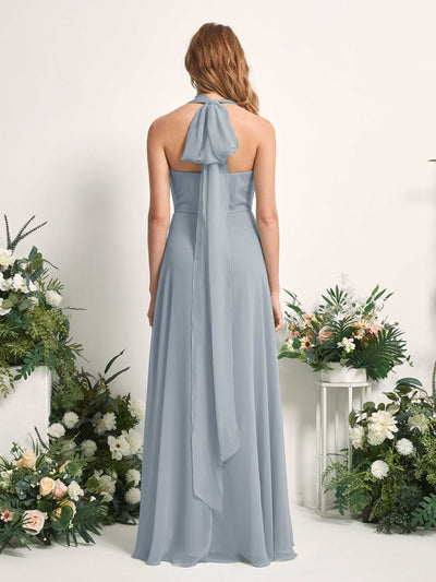 Carlyna Carolyn Convertible Dusty Blue-Upgrade Bridesmaid Dress Maxi Sleeveless Sweetheart Dress Side View 2 #color_dusty-blue-upgrade