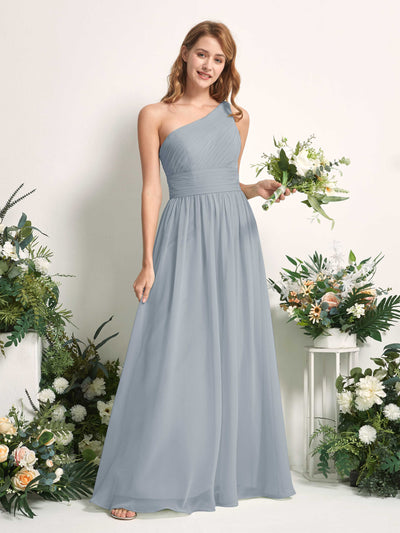 Carlyna Pandora A-Line Dusty Blue-Upgrade Bridesmaid Dress Maxi Sleeveless One Shoulder Dress #color_dusty-blue-upgrade