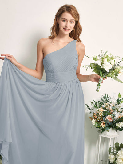 Carlyna Pandora A-Line Dusty Blue-Upgrade Bridesmaid Dress Maxi Sleeveless One Shoulder Dress #color_dusty-blue-upgrade