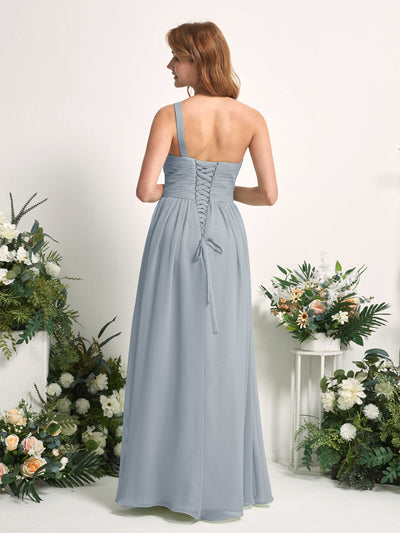 Carlyna Pandora A-Line Dusty Blue-Upgrade Bridesmaid Dress Maxi Sleeveless One Shoulder Dress #color_dusty-blue-upgrade