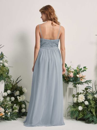 Carlyna Ursula A-Line Dusty Blue-Upgrade Beaded Bridesmaid Dress Maxi Sleeveless Sweetheart Dress #color_dusty-blue-upgrade