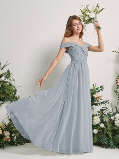 Carlyna Leona A-Line Dusty Blue-Upgrade Embroidered Bridesmaid Dress Maxi Sleeveless Sweetheart Dress #color_dusty-blue-upgrade