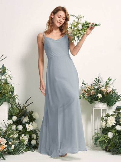 Carlyna Hannah A-Line Dusty Blue-Upgrade Bridesmaid Dress Maxi Sleeveless Sweetheart Dress Side View 2 #color_dusty-blue-upgrade