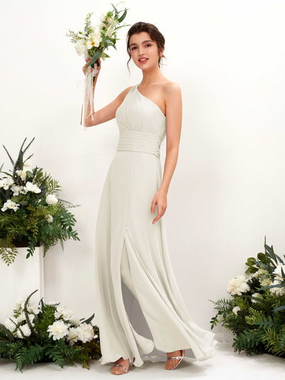 Carlyna Trita Sheath Ivory Bridesmaid Dress Maxi Sleeveless One Shoulder Dress #color_ivory