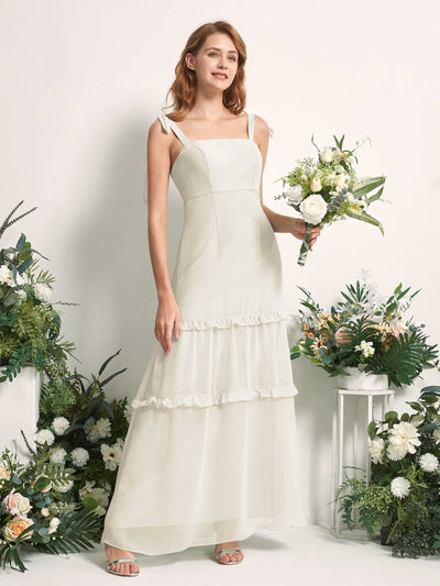 Carlyna Kaiya A-Line Ivory Bridesmaid Dress Maxi Sleeveless Straight Dress #color_ivory