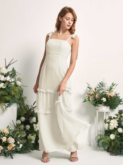 Carlyna Kaiya A-Line Ivory Bridesmaid Dress Maxi Sleeveless Straight Dress #color_ivory