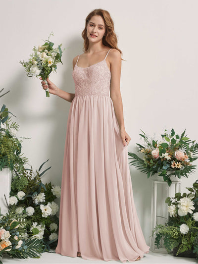 Carlyna Verna A-Line Biscotti Beaded Bridesmaid Dress Maxi Sleeveless Sweetheart Dress #color_biscotti