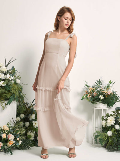 Carlyna Kaiya A-Line Champagne Bridesmaid Dress Maxi Sleeveless Straight Dress #color_champagne