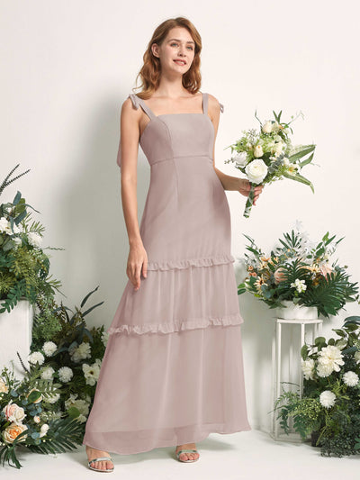 Carlyna Kaiya A-Line Taupe Bridesmaid Dress Maxi Sleeveless Straight Dress #color_taupe