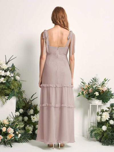 Carlyna Kaiya A-Line Taupe Bridesmaid Dress Maxi Sleeveless Straight Dress #color_taupe
