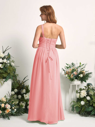 Carlyna Pandora A-Line Ballet Pink Bridesmaid Dress Maxi Sleeveless One Shoulder Dress #color_ballet-pink