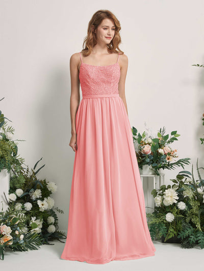 Carlyna Ursula A-Line Ballet Pink Beaded Bridesmaid Dress Maxi Sleeveless Sweetheart Dress #color_ballet-pink