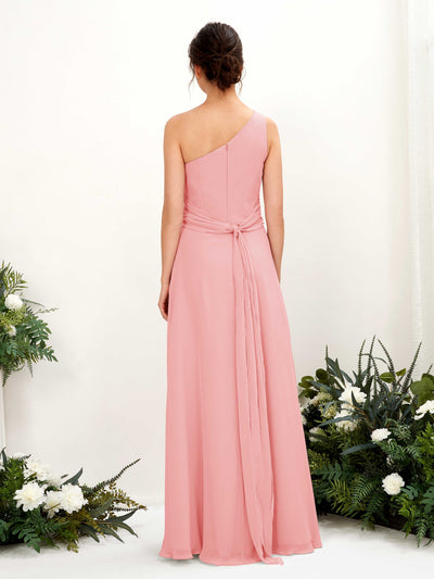Carlyna Trita Sheath Ballet Pink Bridesmaid Dress Maxi Sleeveless One Shoulder Dress #color_ballet-pink