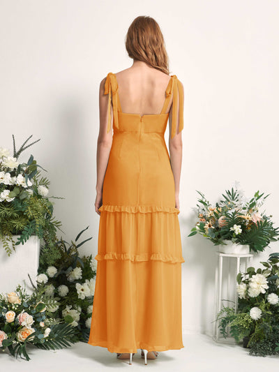 Carlyna Kaiya A-Line Mango Bridesmaid Dress Maxi Sleeveless Straight Dress #color_mango