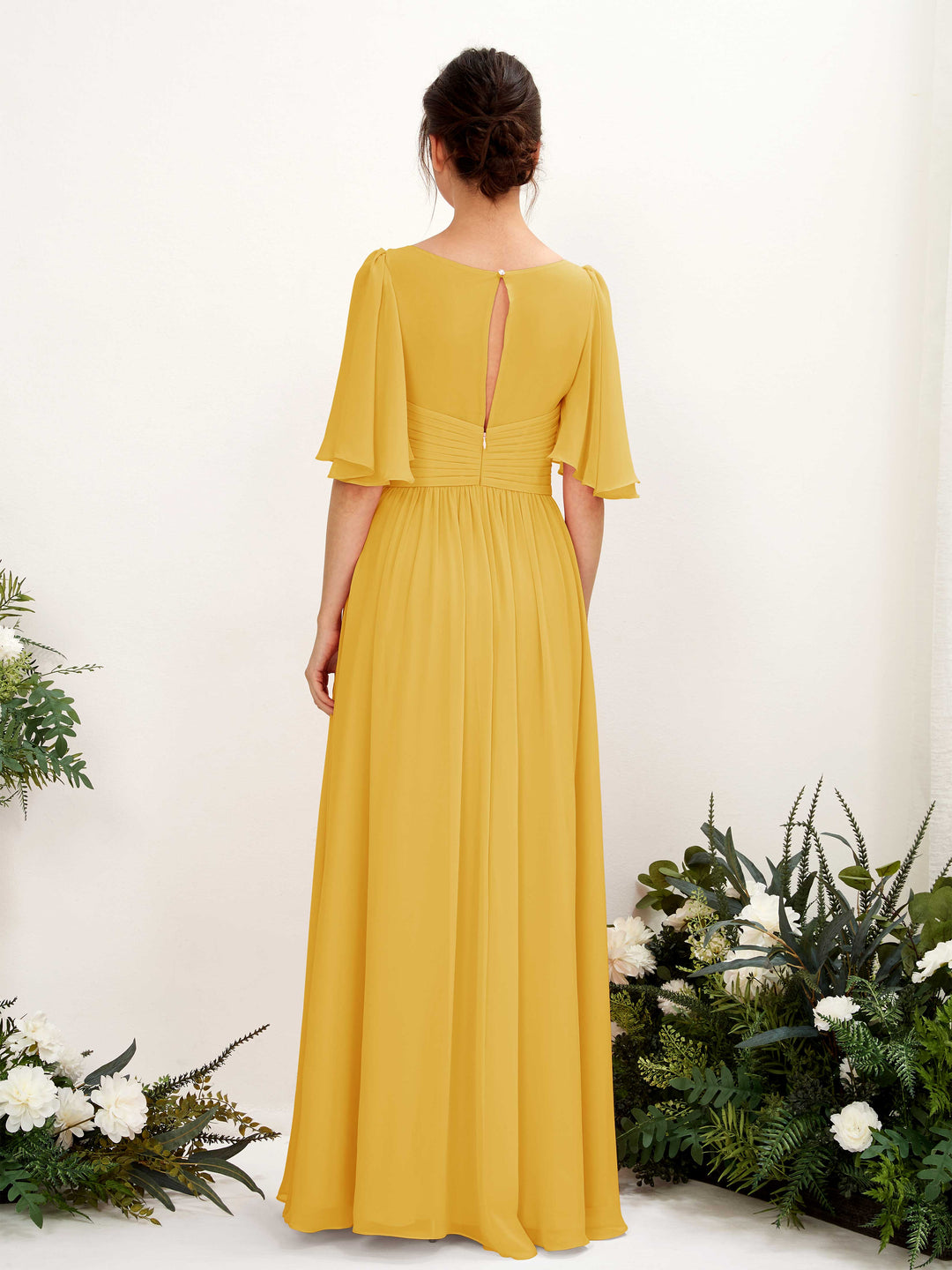 Carlyna Mustard Yellow Bridesmaid Dresses UK | Bold & Chic Gowns | Free  Delivery  Carlyna UK