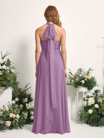 Carlyna Carolyn Convertible Orchid Mist Bridesmaid Dress Maxi Sleeveless Sweetheart Dress Side View 2 #color_orchid-mist