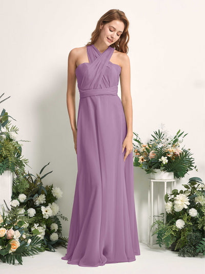 Carlyna Carolyn Convertible Orchid Mist Bridesmaid Dress Maxi Sleeveless Sweetheart Dress Side View 5 #color_orchid-mist