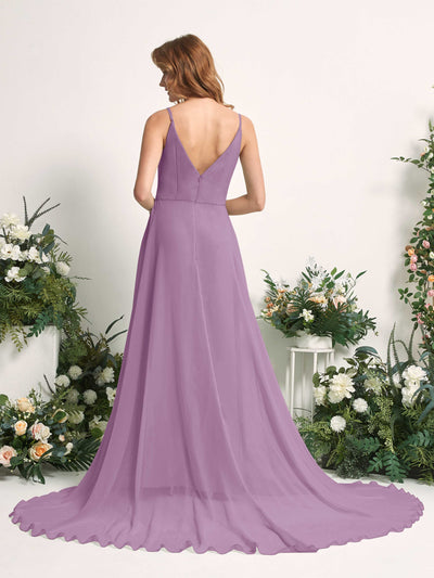 Carlyna Marcia A-Line Orchid Mist Bridesmaid Dress Maxi Sleeveless V-Neck Dress #color_orchid-mist