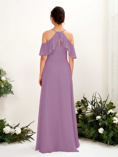 Carlyna Orlane A-Line Orchid Mist Bridesmaid Dress Maxi Sleeveless V-Neck Dress #color_orchid-mist