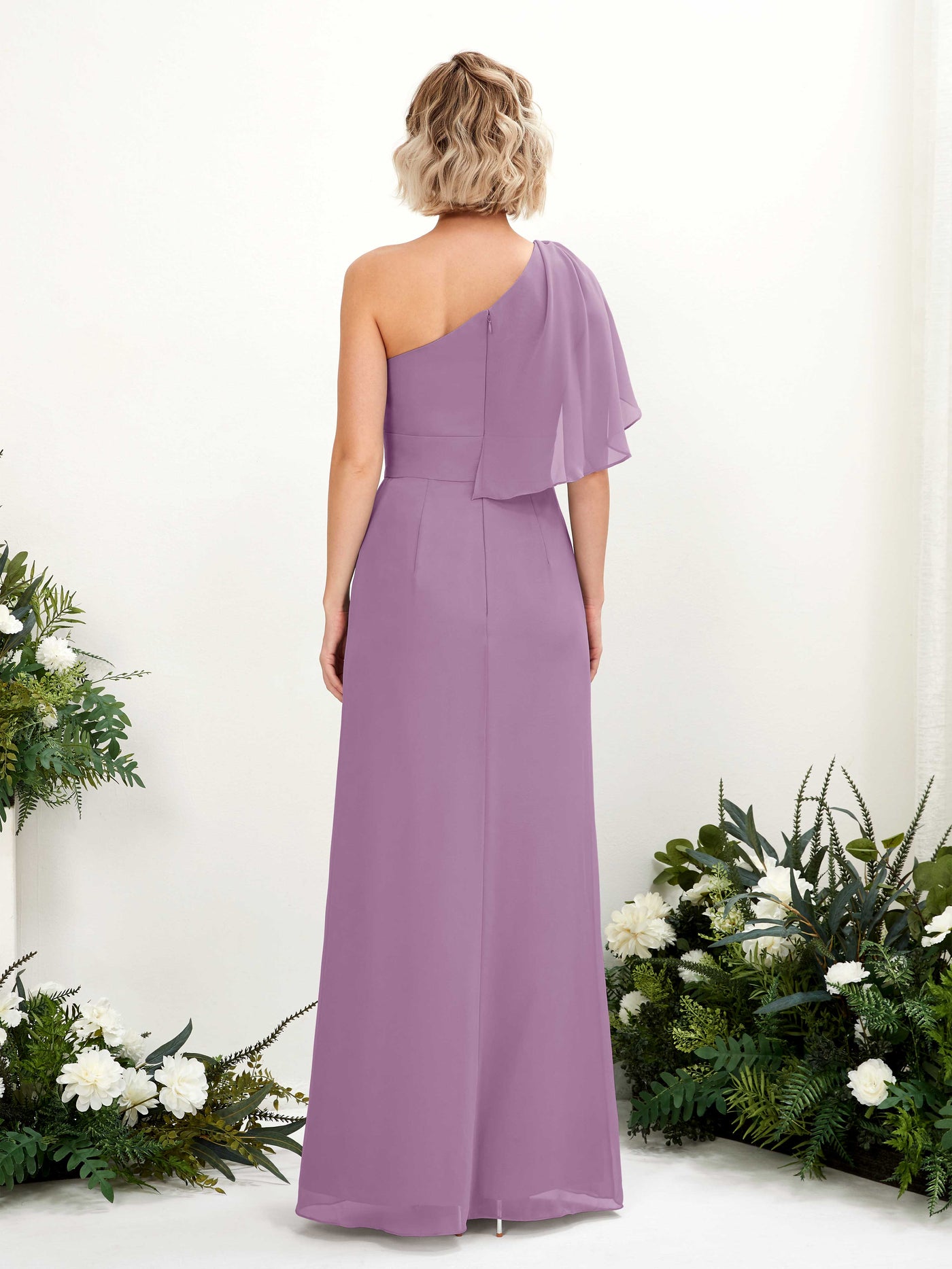 Ball Gown Sleeveless Chiffon Bridesmaid Dress - Orchid Mist (81223721)#color_orchid-mist