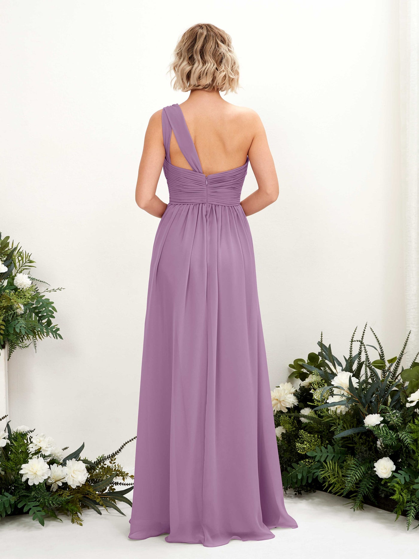 One Shoulder Sleeveless Chiffon Bridesmaid Dress - Orchid Mist (81225021)#color_orchid-mist