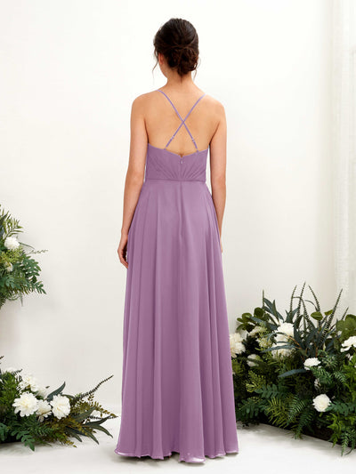 Carlyna Naura A-Line Orchid Mist Bridesmaid Dress Maxi Sleeveless V-Neck Dress #color_orchid-mist