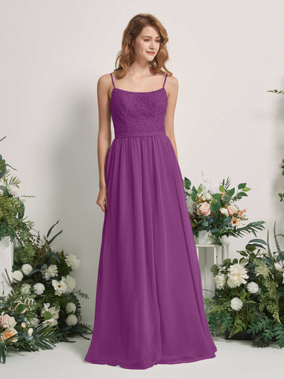 Carlyna Ursula A-Line Purple Beaded Bridesmaid Dress Maxi Sleeveless Sweetheart Dress #color_purple