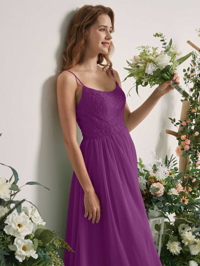 Carlyna Verna A-Line Purple Beaded Bridesmaid Dress Maxi Sleeveless Sweetheart Dress #color_purple