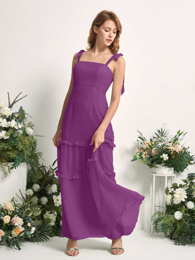 Carlyna Kaiya A-Line Purple Bridesmaid Dress Maxi Sleeveless Straight Dress #color_purple