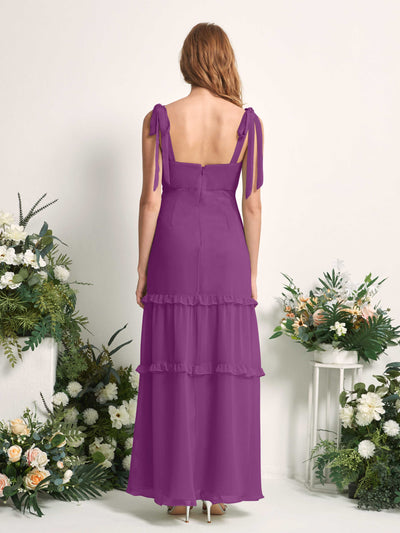 Carlyna Kaiya A-Line Purple Bridesmaid Dress Maxi Sleeveless Straight Dress #color_purple