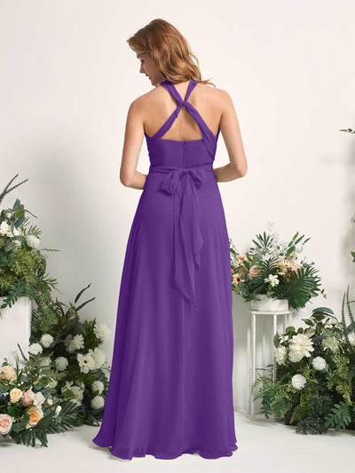 Carlyna Carolyn Convertible Regency Bridesmaid Dress Maxi Sleeveless Sweetheart Dress Back View #color_regency