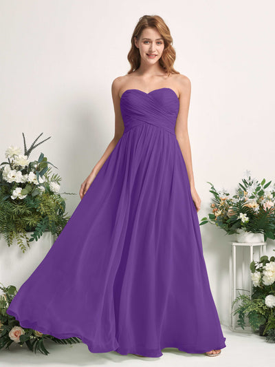 Carlyna Elma A-Line Regency Bridesmaid Dress Maxi Sleeveless Sweetheart Dress Front View #color_regency