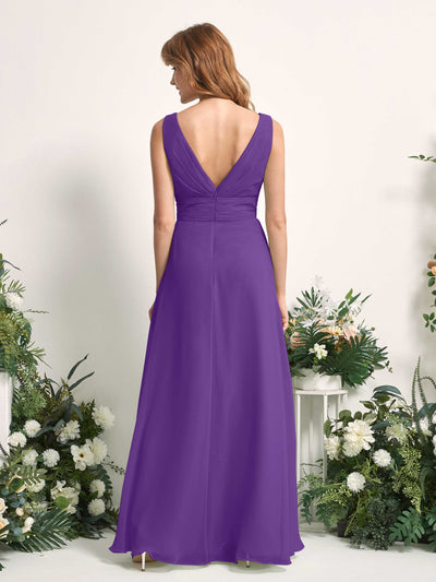 Carlyna Mollie A-Line Regency Bridesmaid Dress Maxi Sleeveless V-Neck Dress #color_regency
