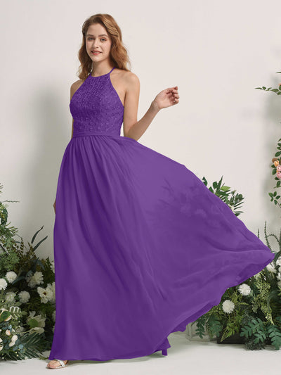 Carlyna Denise A-Line Regency Embroidered Bridesmaid Dress Maxi Sleeveless Round Neck Dress Side View 2 #color_regency