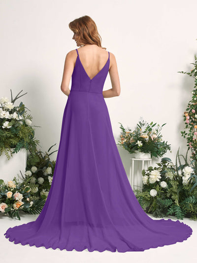 Carlyna Marcia A-Line Regency Bridesmaid Dress Maxi Sleeveless V-Neck Dress #color_regency