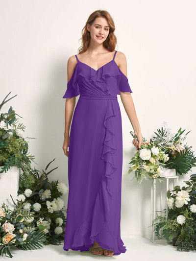 Carlyna Yvette A-Line Regency Bridesmaid Dress Maxi Sleeveless V-Neck Dress #color_regency