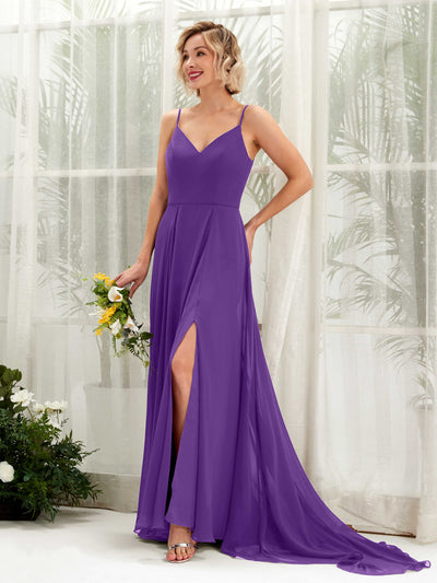 Carlyna Mana A-Line Regency Bridesmaid Dress Maxi Sleeveless V-Neck Dress #color_regency