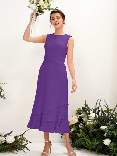 Carlyna Raina Mermaid Regency Bridesmaid Dress Midi Sleeveless Round Neck Dress #color_regency
