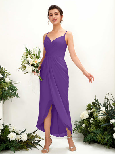 Carlyna Liliane Sheath Regency Bridesmaid Dress Midi Sleeveless V-Neck Dress #color_regency