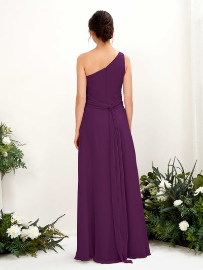Carlyna Trita Sheath Grape Bridesmaid Dress Maxi Sleeveless One Shoulder Dress #color_grape