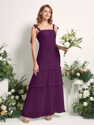 Carlyna Kaiya A-Line Grape Bridesmaid Dress Maxi Sleeveless Straight Dress #color_grape