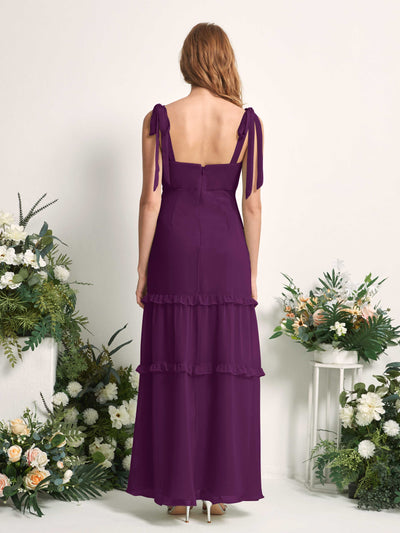 Carlyna Kaiya A-Line Grape Bridesmaid Dress Maxi Sleeveless Straight Dress #color_grape